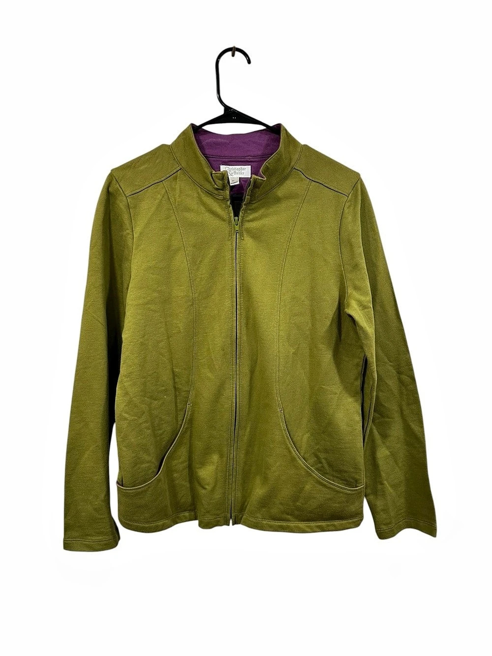 Christopher Banks Women's Utility Jacket in Green Like New